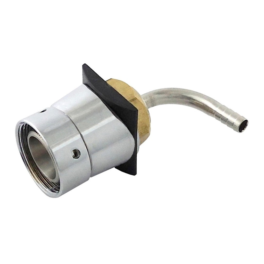 Krome Dispense Brass Column Shank, 3/16″ Bore, 90° Elbow, 5/8"-14 BSP, 1.75" Length