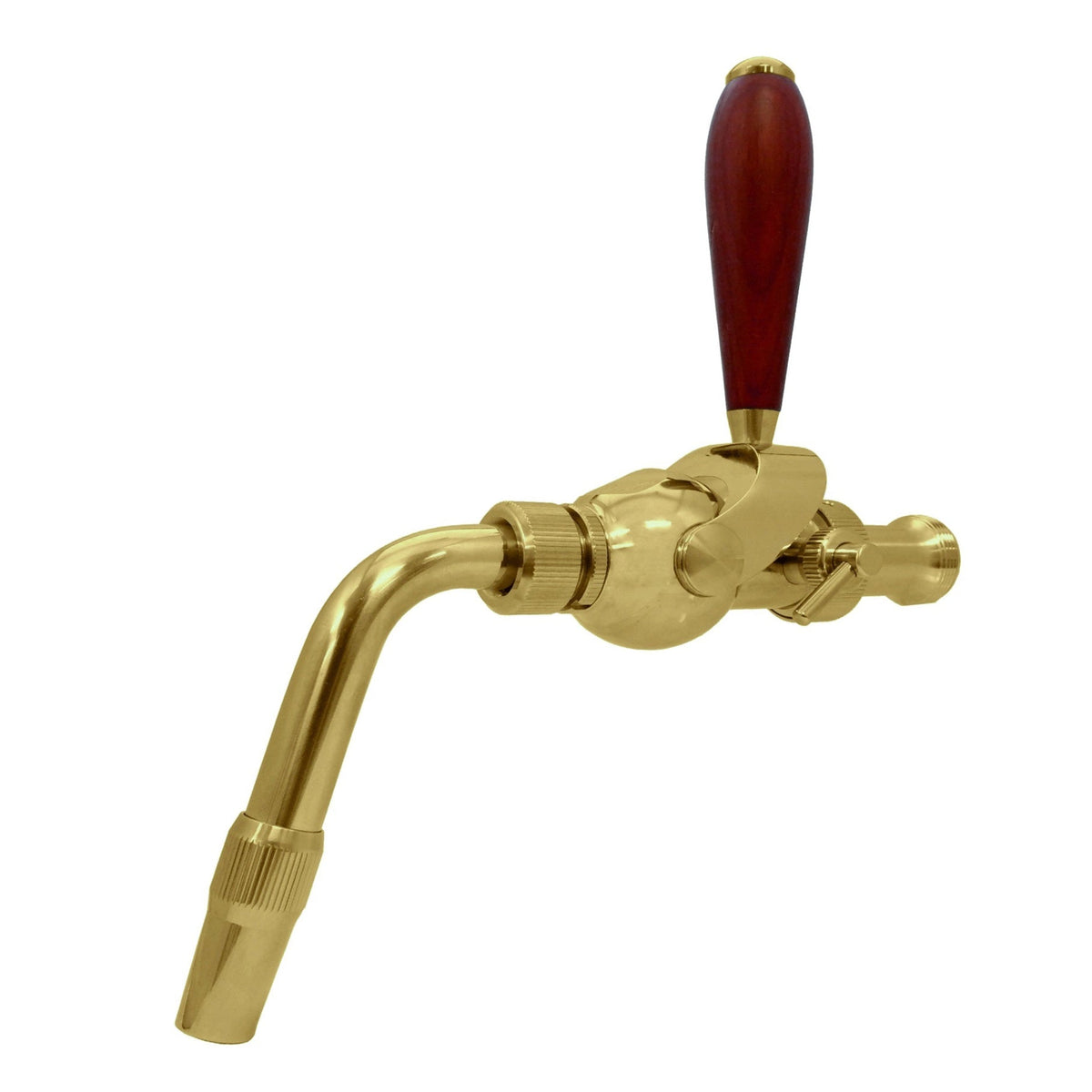 Lukr Freedom Faucet with US Shank, Stainless Steel / Gold