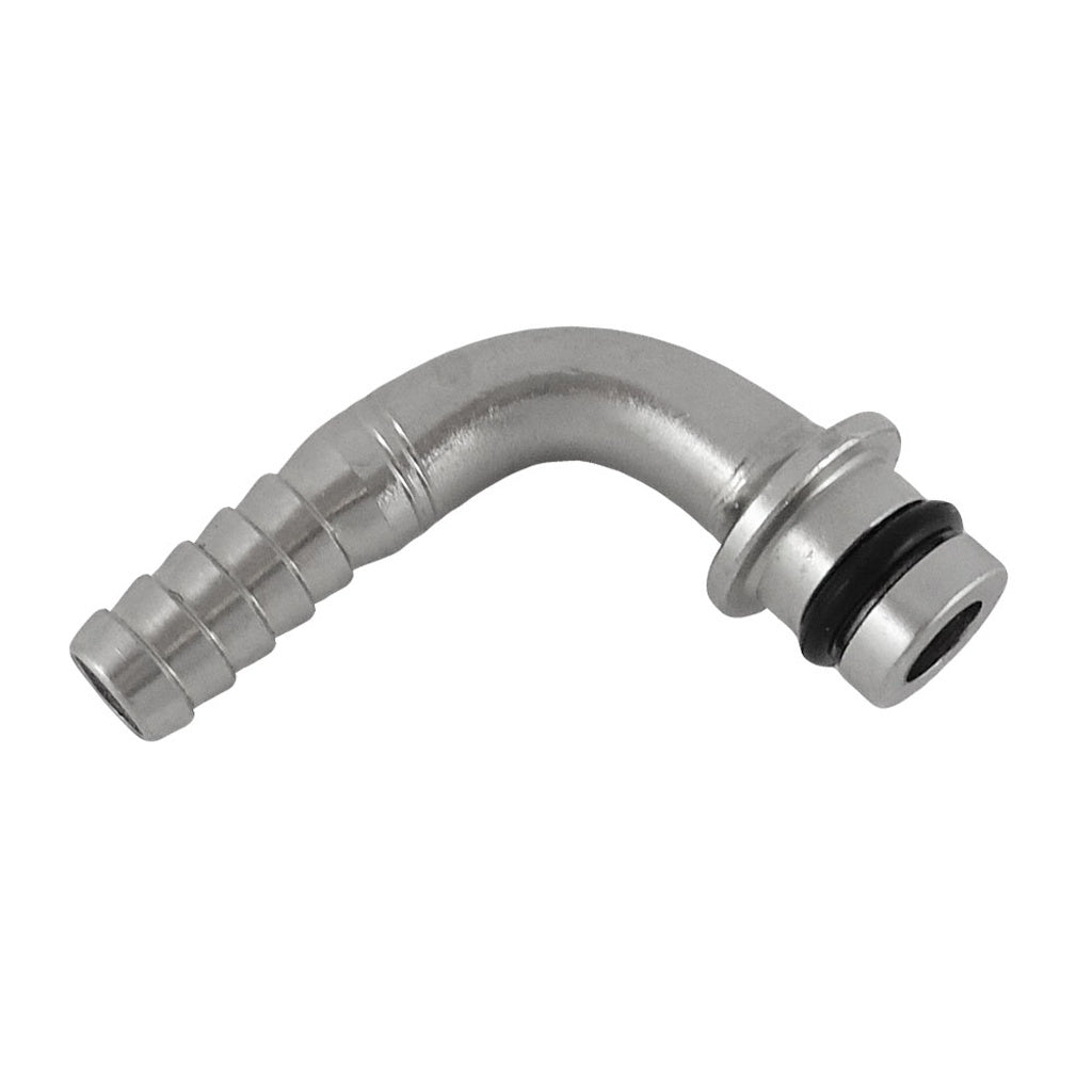 90° Inlet Fitting, For WB Guns, 1/4" B 304 Stainless Steel