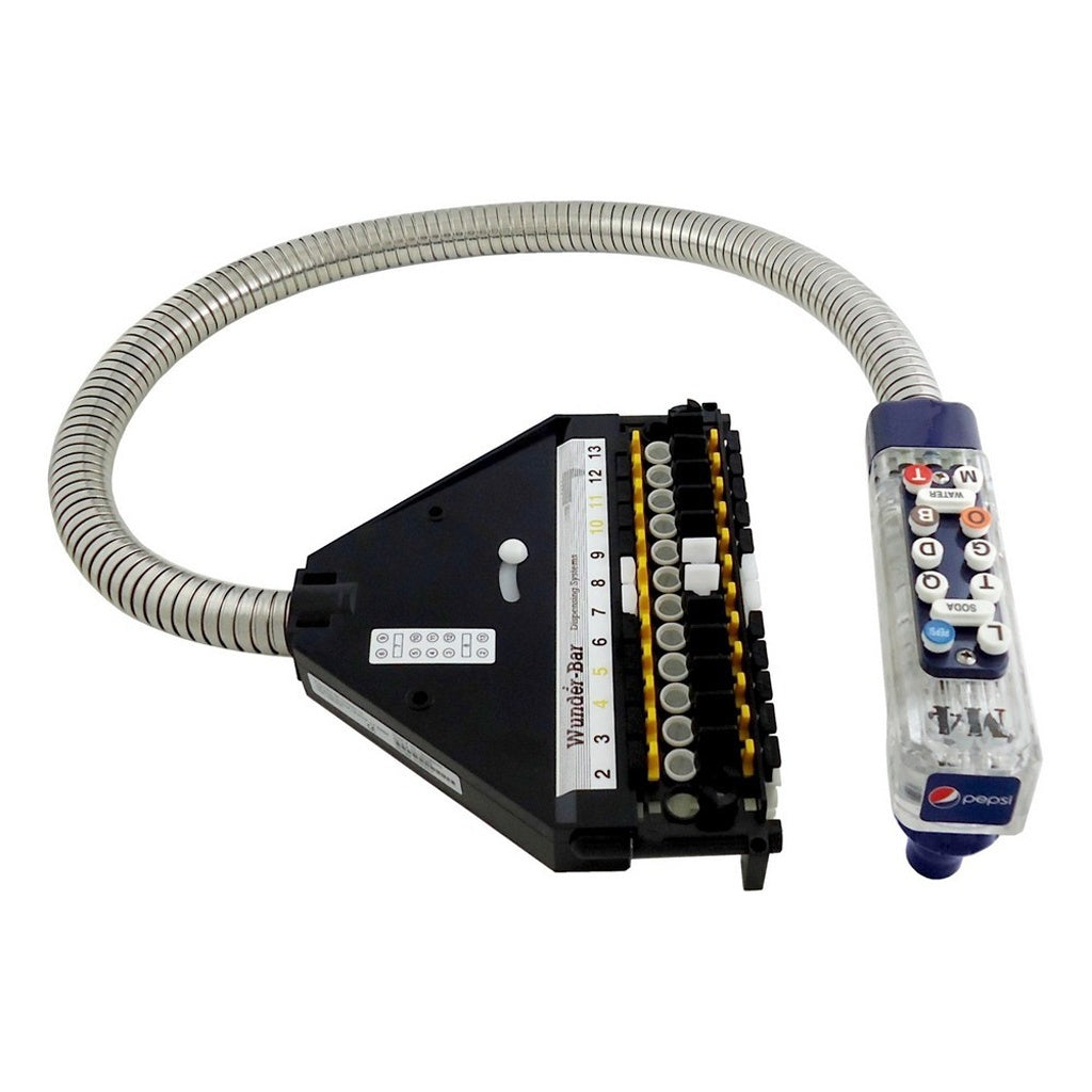 Wunder-Bar Bargun-QD Post, 10-Button 6-Carb/2-Non Blue