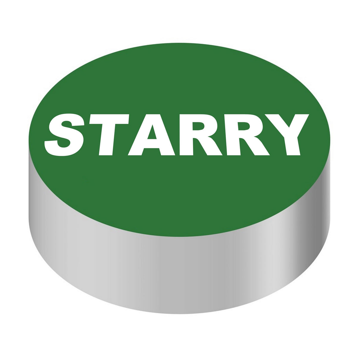 ID CAP-ROUND, GREEN/WHITE (STARRY)