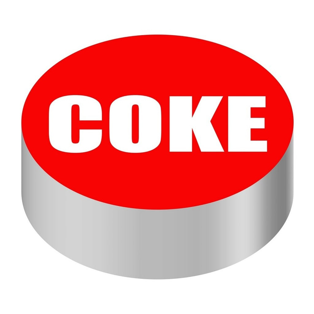 Wunder-Bar ID Cap-Round, Red/White Coke Distinctive red and white round cap designed for Coca-Cola