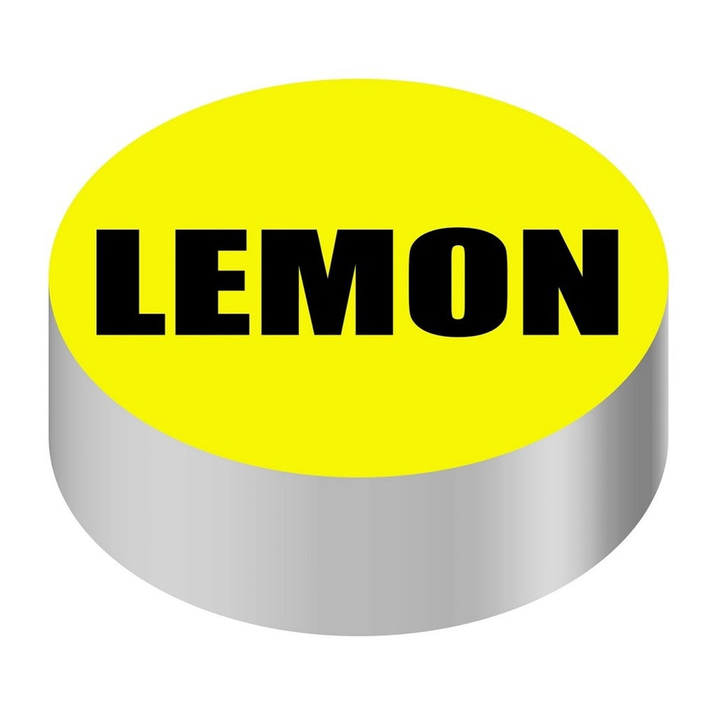 Wunder-Bar ID Cap-Round, Yellow/Black Lemon