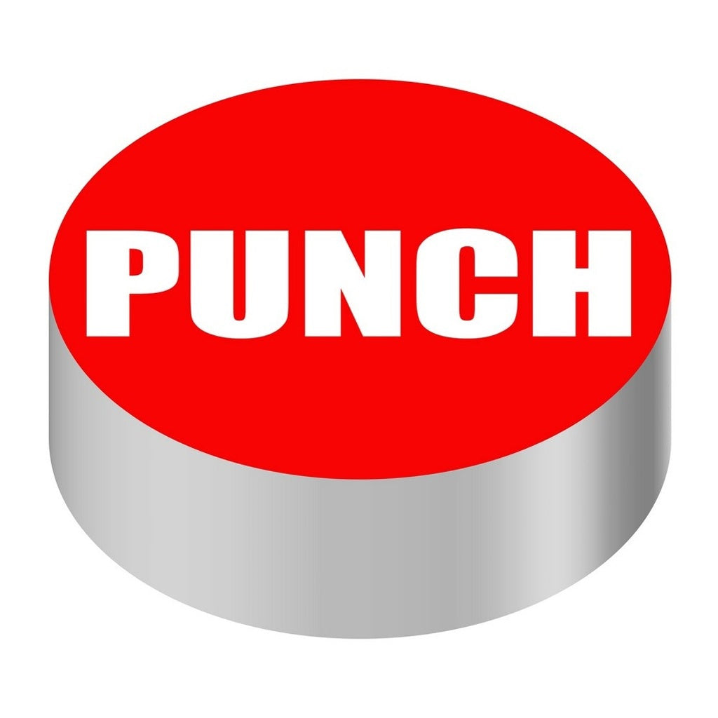 Wunder-Bar ID Cap-Round, Red/White Punch