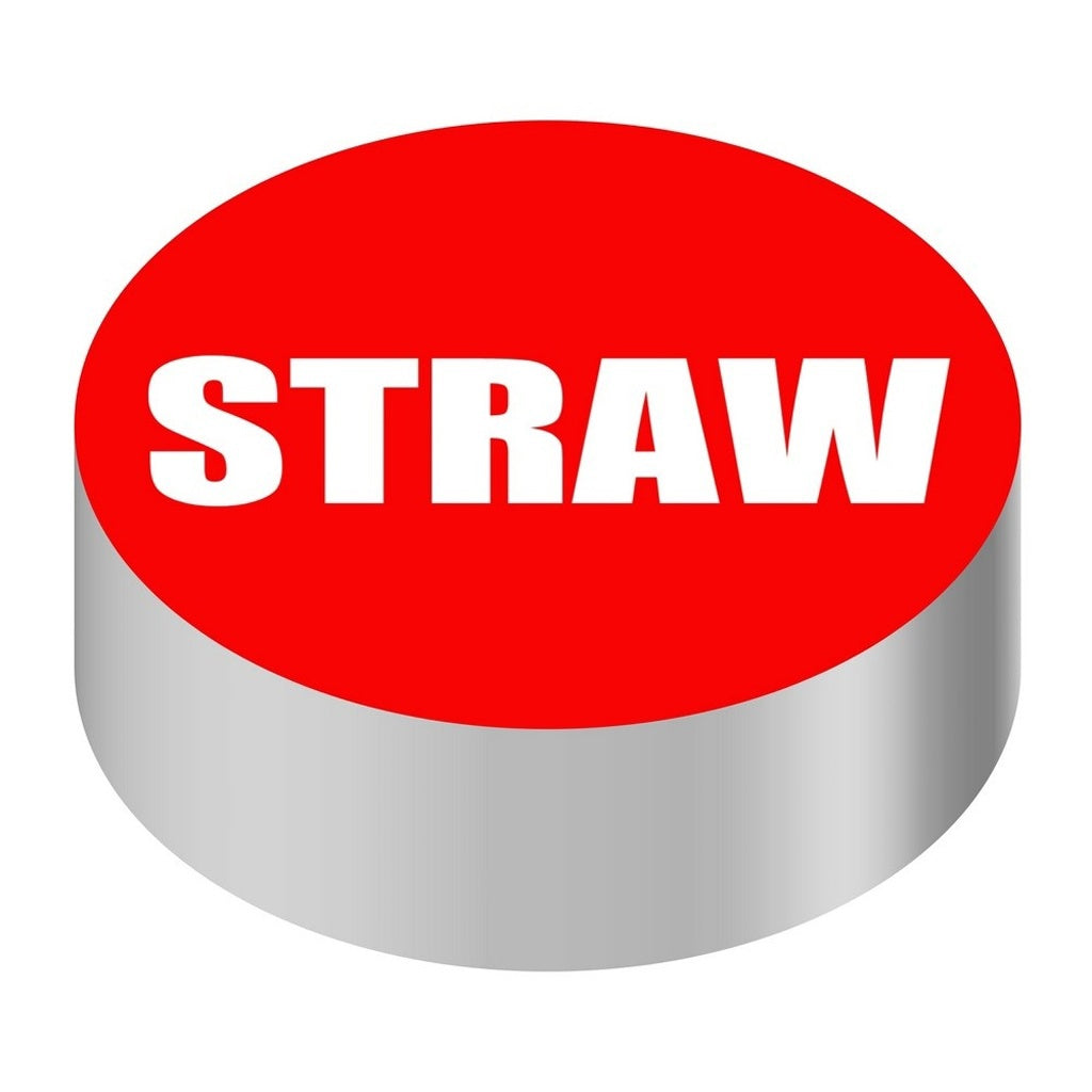 Wunder-Bar ID Cap-Round, Red/White Straw
