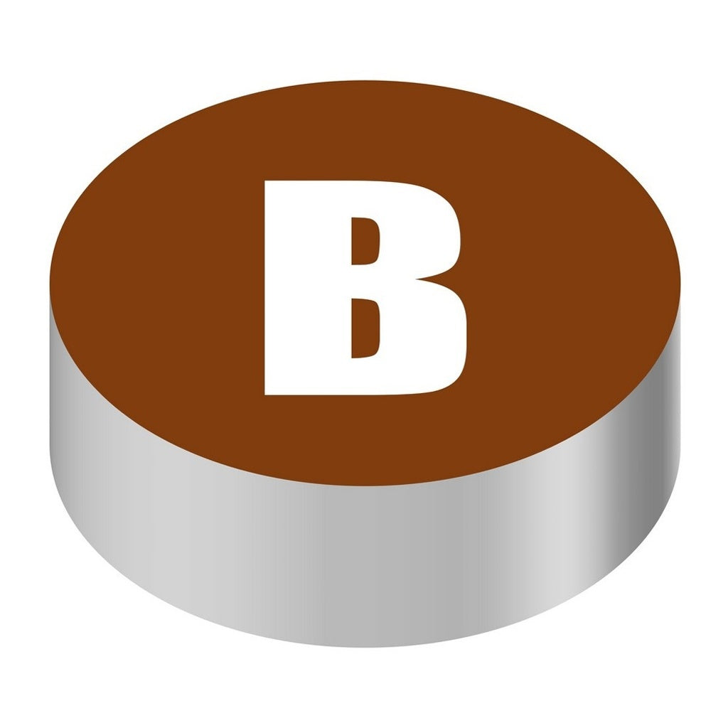 Wunder-Bar ID Cap-Round. Brown/White B