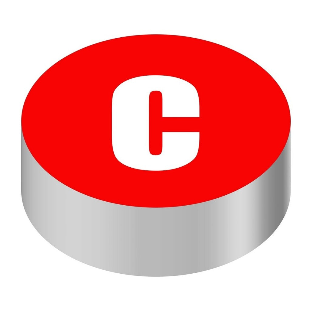 Wunder-Bar ID Cap-Round, Red/White C