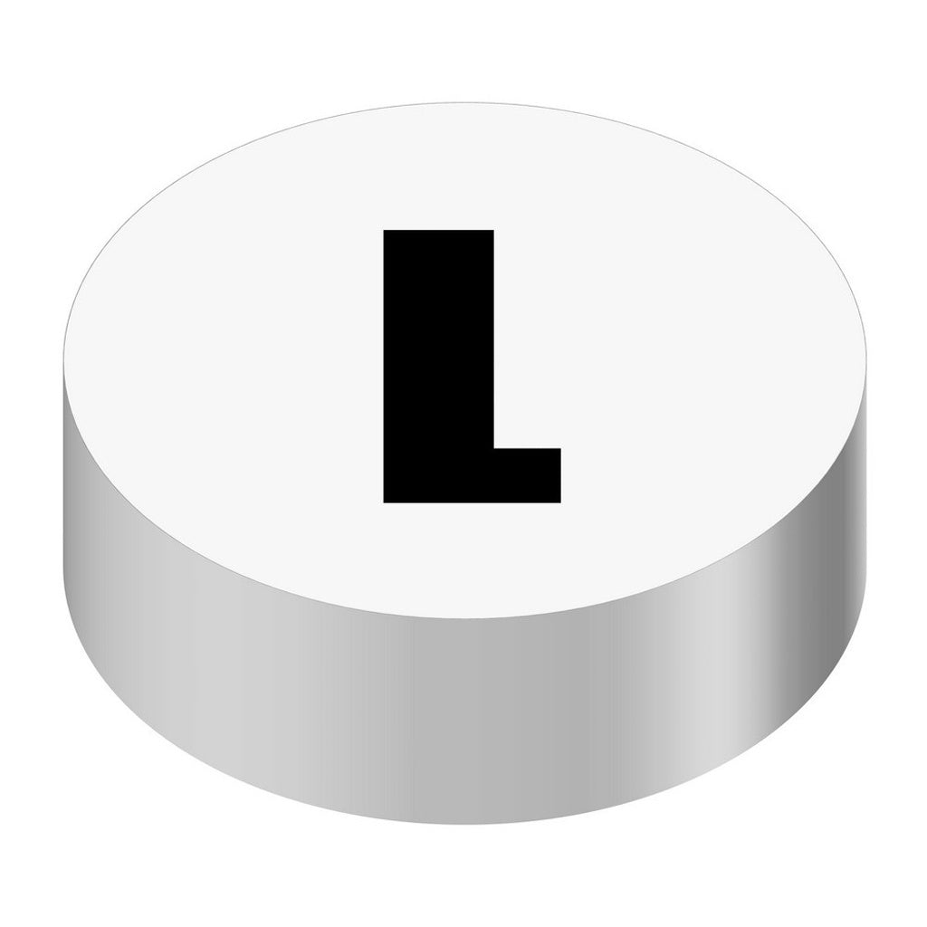 Wunder-Bar ID Cap-Round, White/Black L