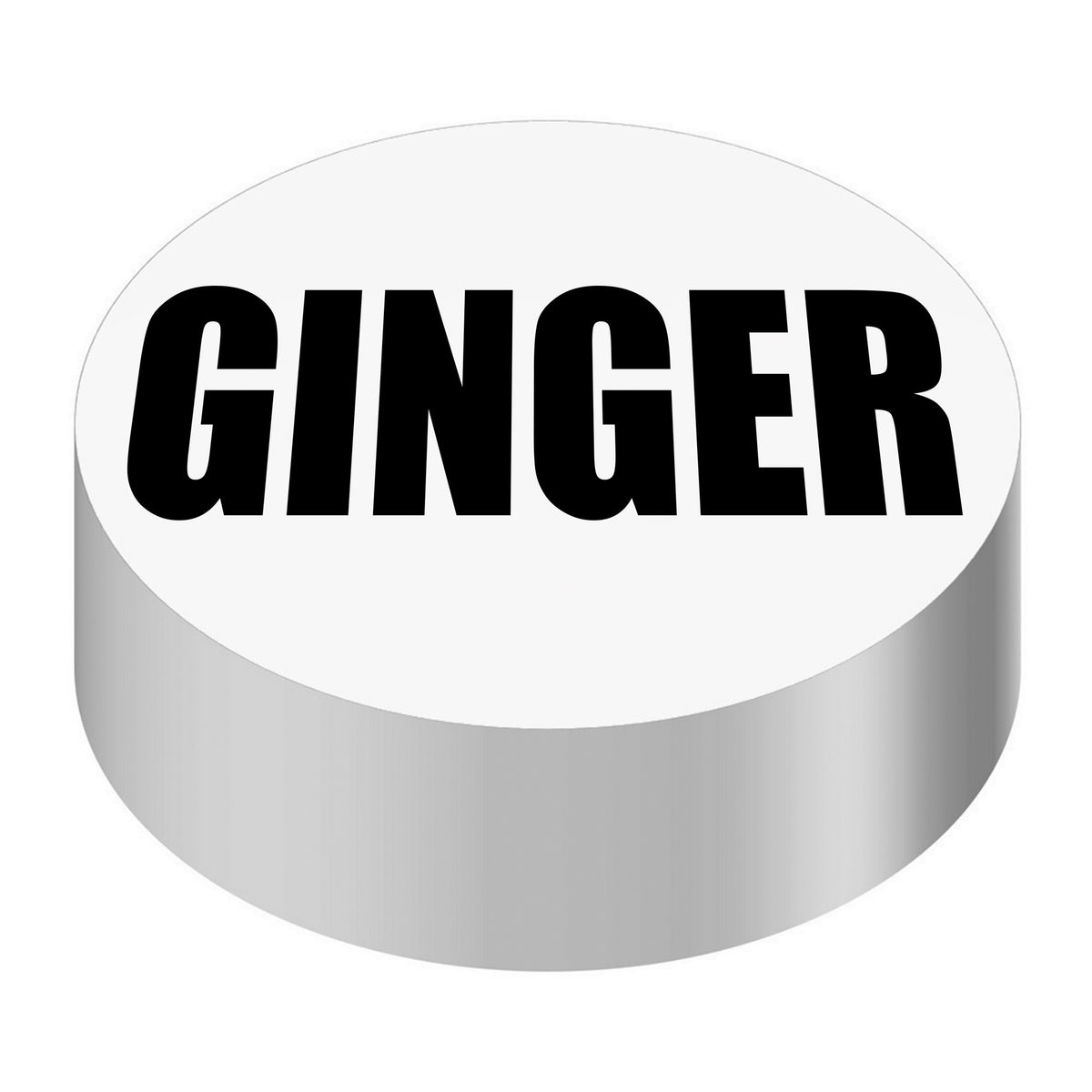 ID CAP-ROUND, WHITE/BLACK (GINGER)
