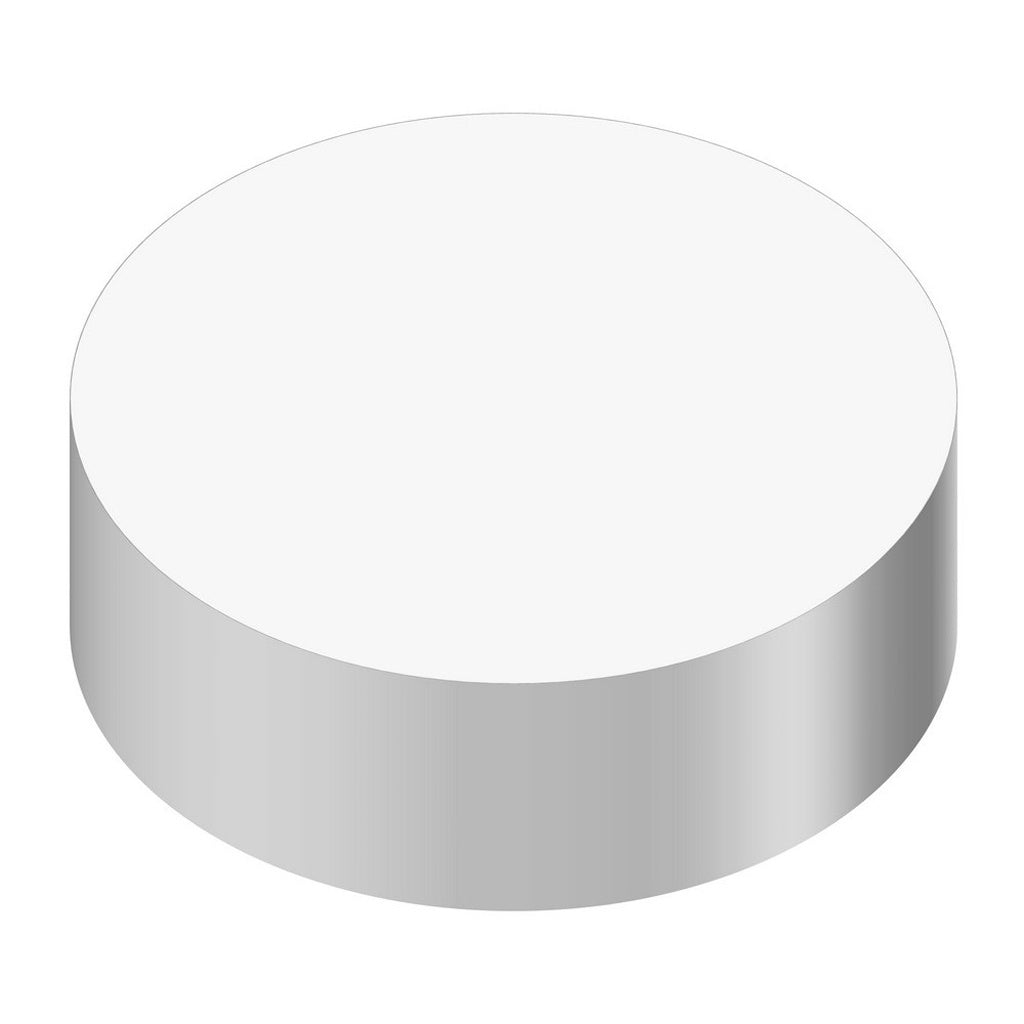 Wunder-Bar ID Cap-Round, White/White Blank