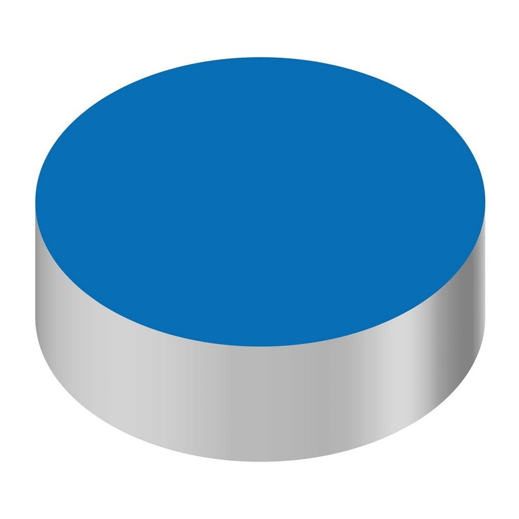 Wunder-Bar ID Cap-Round, Blue/No Text Blank