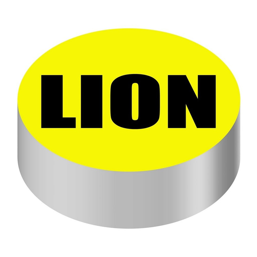 Wunder-Bar ID Cap-Round, Yellow/Black Lion
