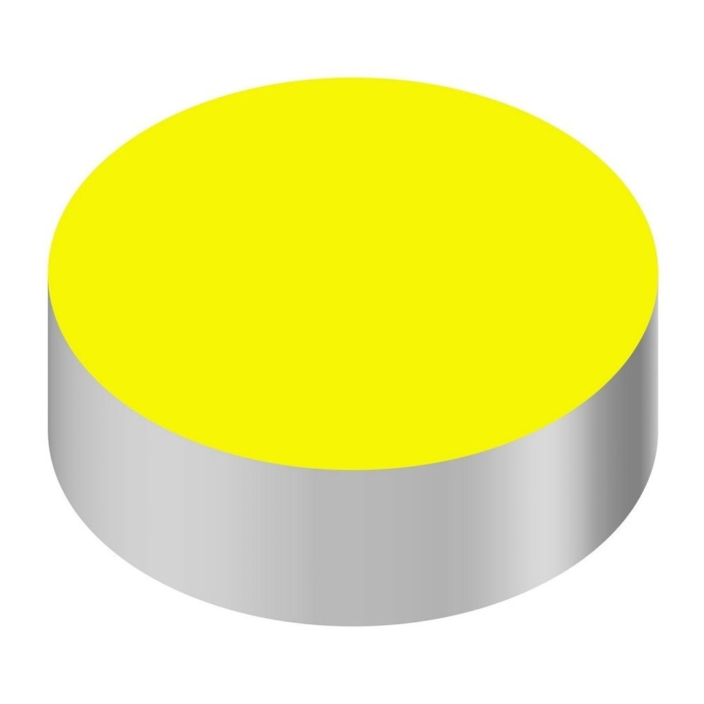 Wunder-Bar ID Cap-Round, Yellow/No Text Blank