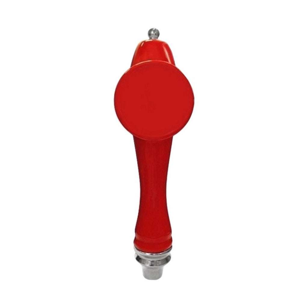 UBC A57 Ceramic Faucet Handle, Red with Chrome Trim