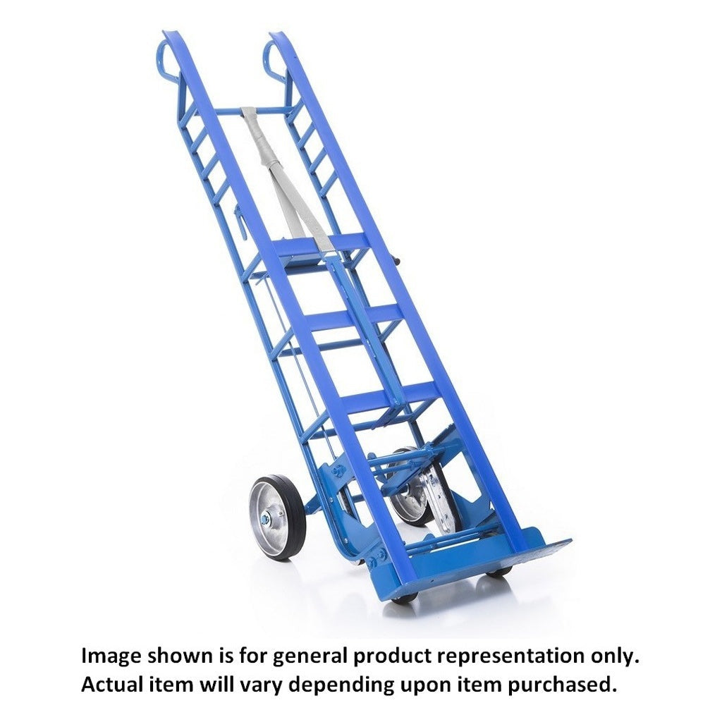 Brawny Brute Hand Truck with Safety Brake, 78" Tall, 8" Toe, Blue