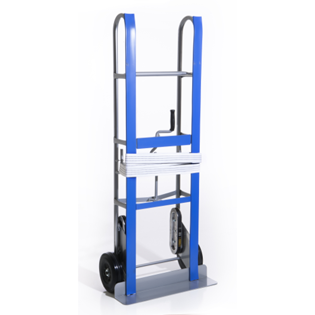 Dutro Heavy-Duty Steel Appliance Hand Truck with Belly Strap, 58" Tall, 4" Toe
