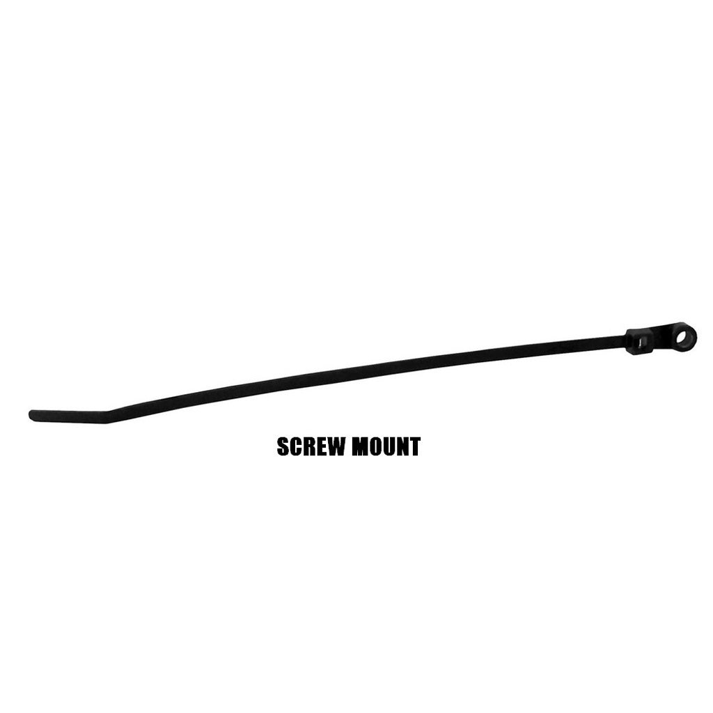15" Tubing Tie, Screw Mount, Black
