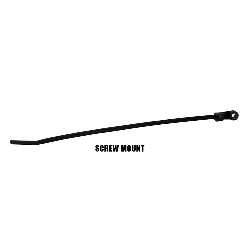 7.5" Tubing Tie, Screw Mount, Black