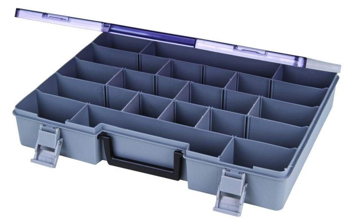 Flambeau Parts Box, 1-Sided, 9-24 Adjustable Compartments