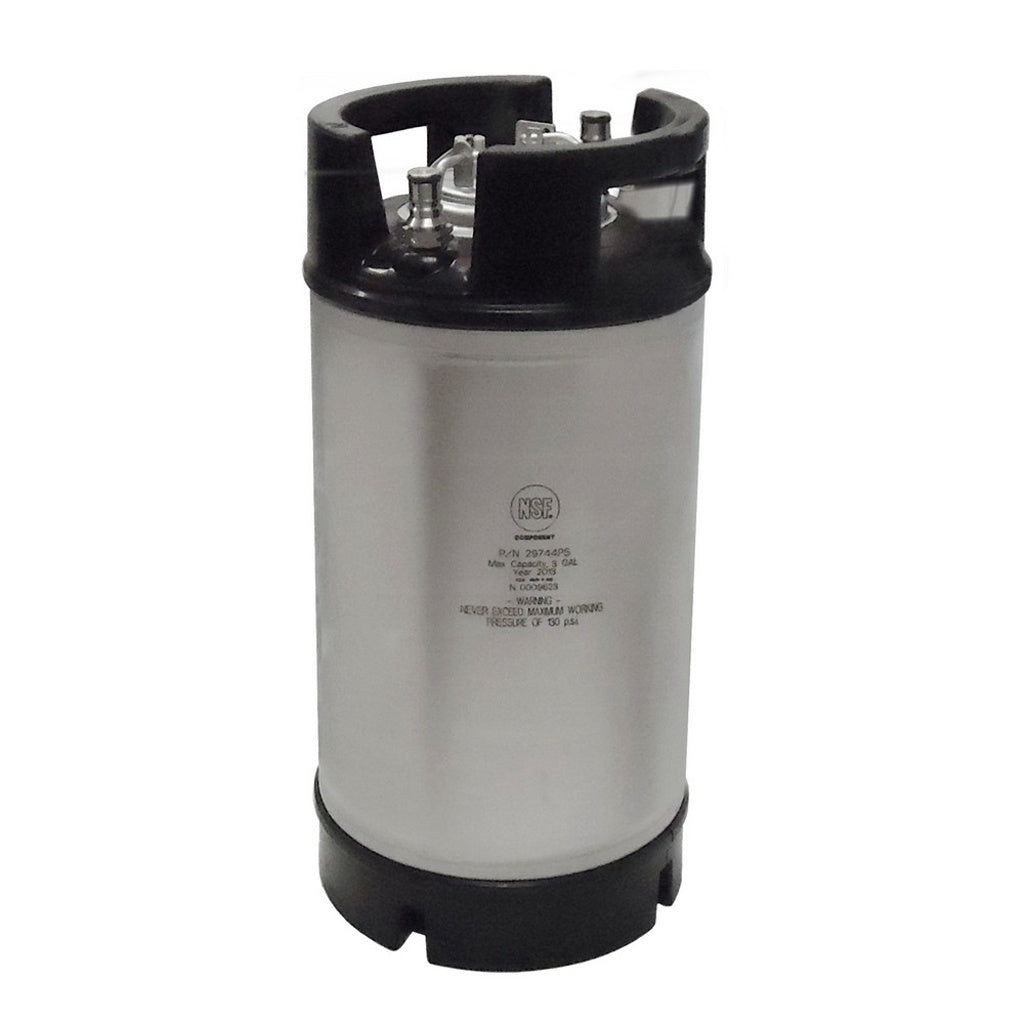 3 Gallon Ball Lock Keg with Rubber Top