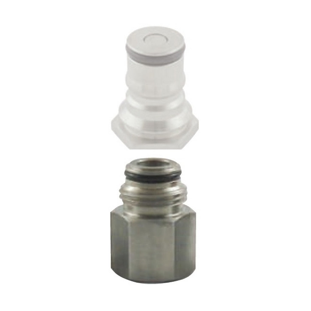 Gas Plug Adapter for Firestone Ball-Lock Tanks, 9/16"-18 UNF x 1/4" Female Pipe Thread