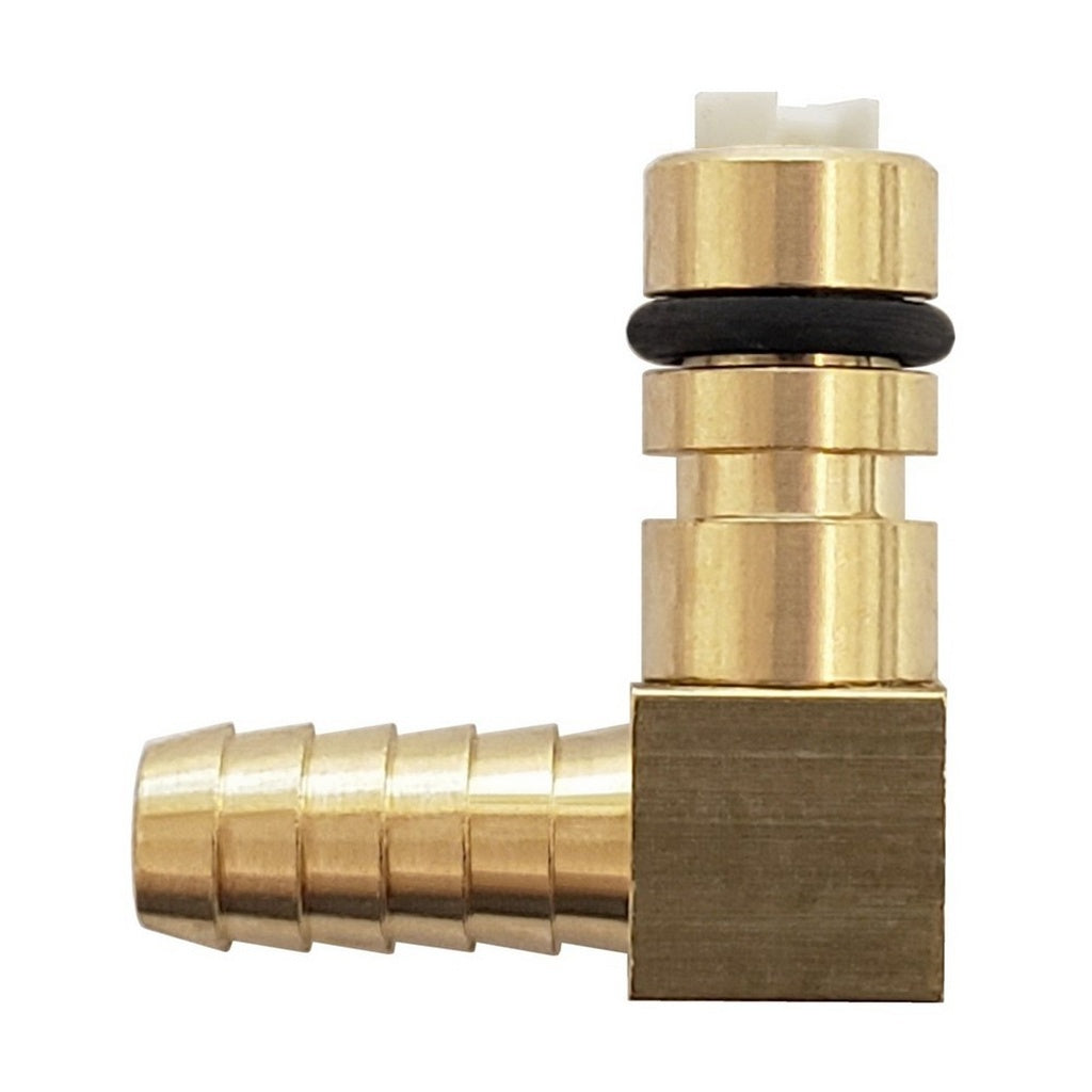 CO2 Fitting 1/4" Barb Brass Elbow Insert for Flojet 5000 and G Pumps