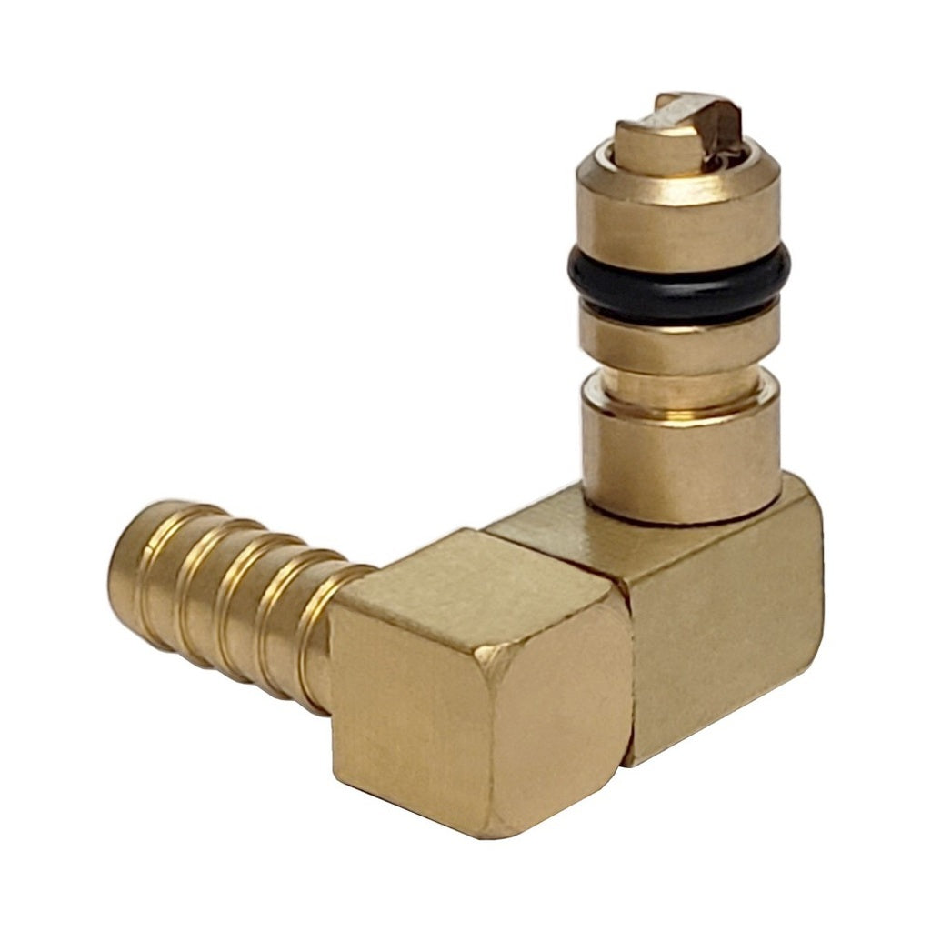 CO2 Fitting 1/4" Barb Brass Left Elbow for Flojet 5000 and G Pumps