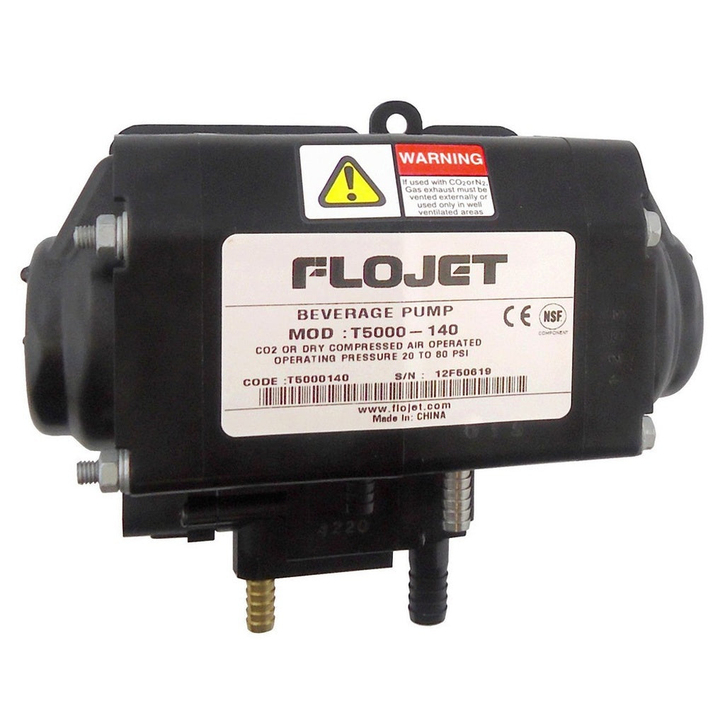 Flojet BIB Syrup Pump, Gas, 1/4" Barb, Stainless Steel Outlet