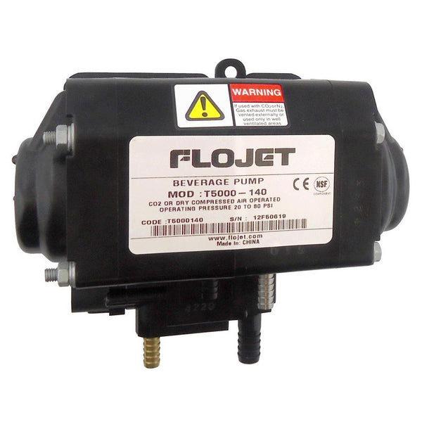 Flojet BIB Syrup Pump, Gas, 1/4" Barb, Stainless Steel Outlet