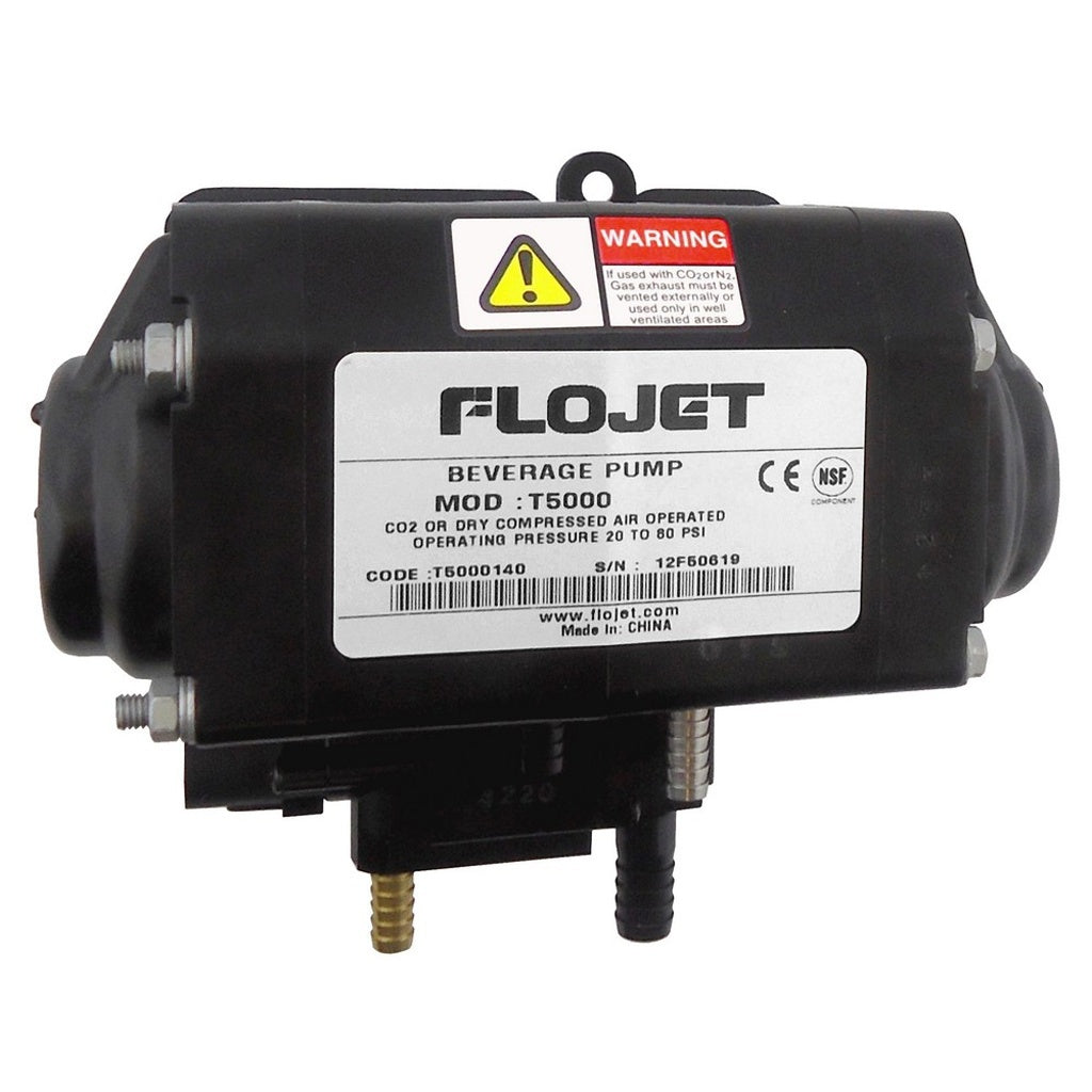 Flojet High Altitude BIB Syrup Pump, Gas, 1/4" Barb, Stainless Steel Outlet