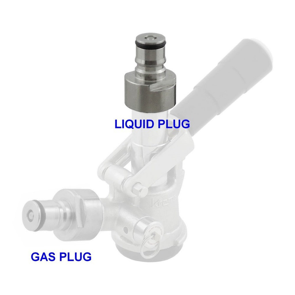 Conversion Plug-Liquid Coupler To Ball-Lock Krome Dispense