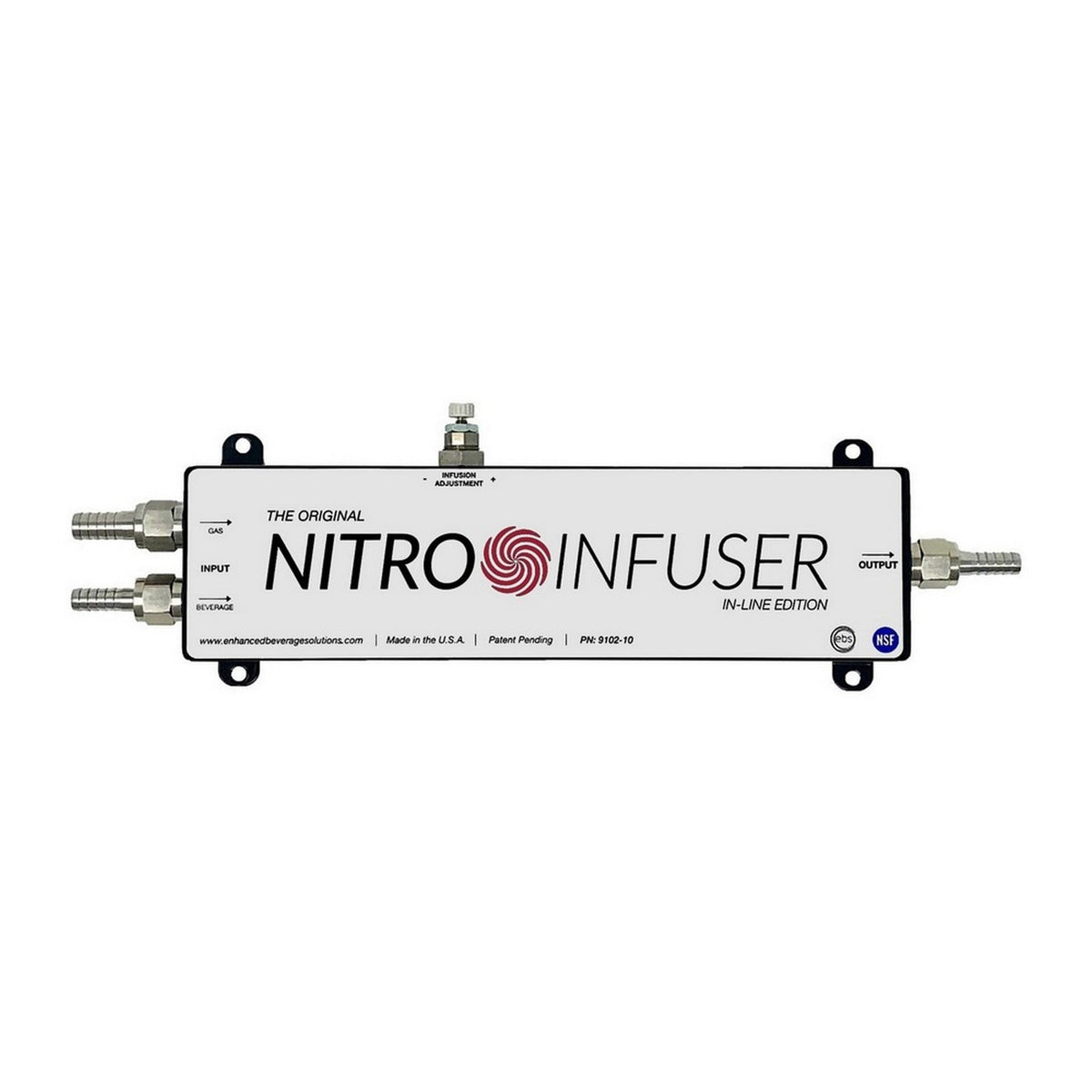 Enhanced Beverage Solutions In-Line Nitro Infuser, Single