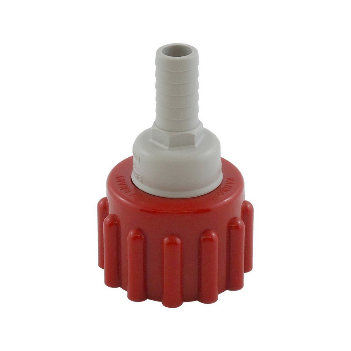 CMBecker BIB Connector, Screw On, Coke, 3/8" Plastic Barb