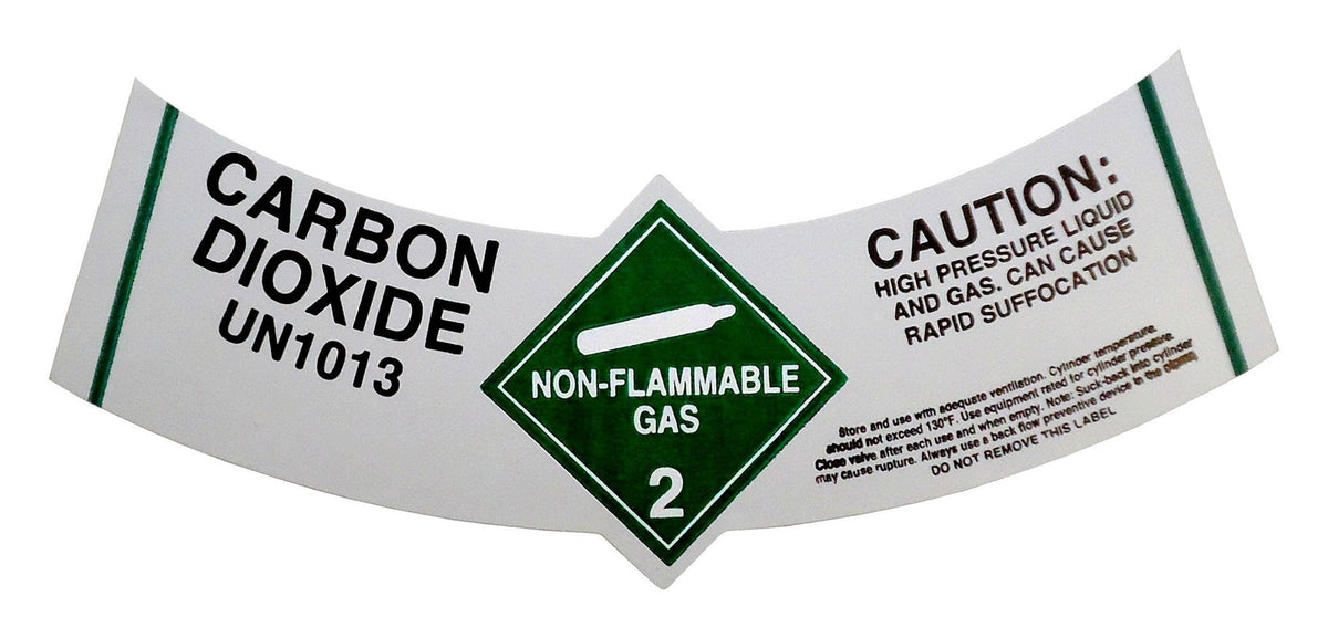 Cylinder Label-Caution: Carbon Dioxide 250/Roll