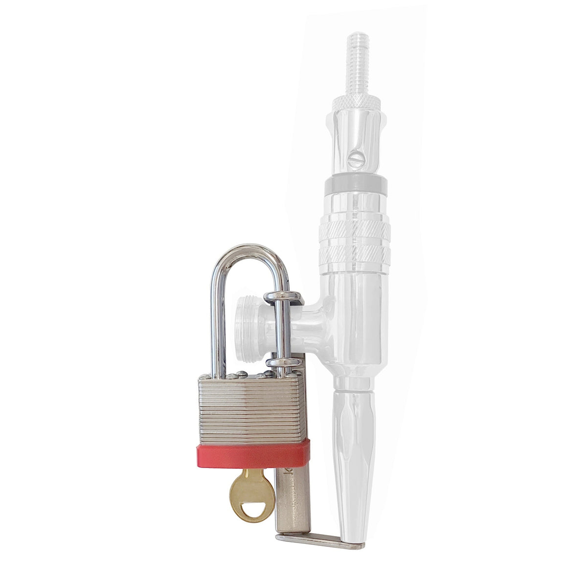 Krome Dispense Lockout with Padlock, Fits Most Stout Faucets