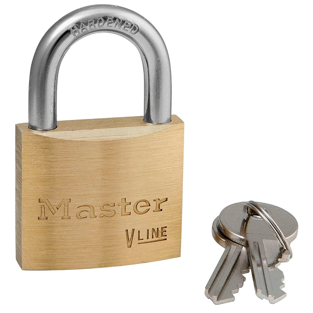 Master Lock Brass Padlock, Keyed Alike