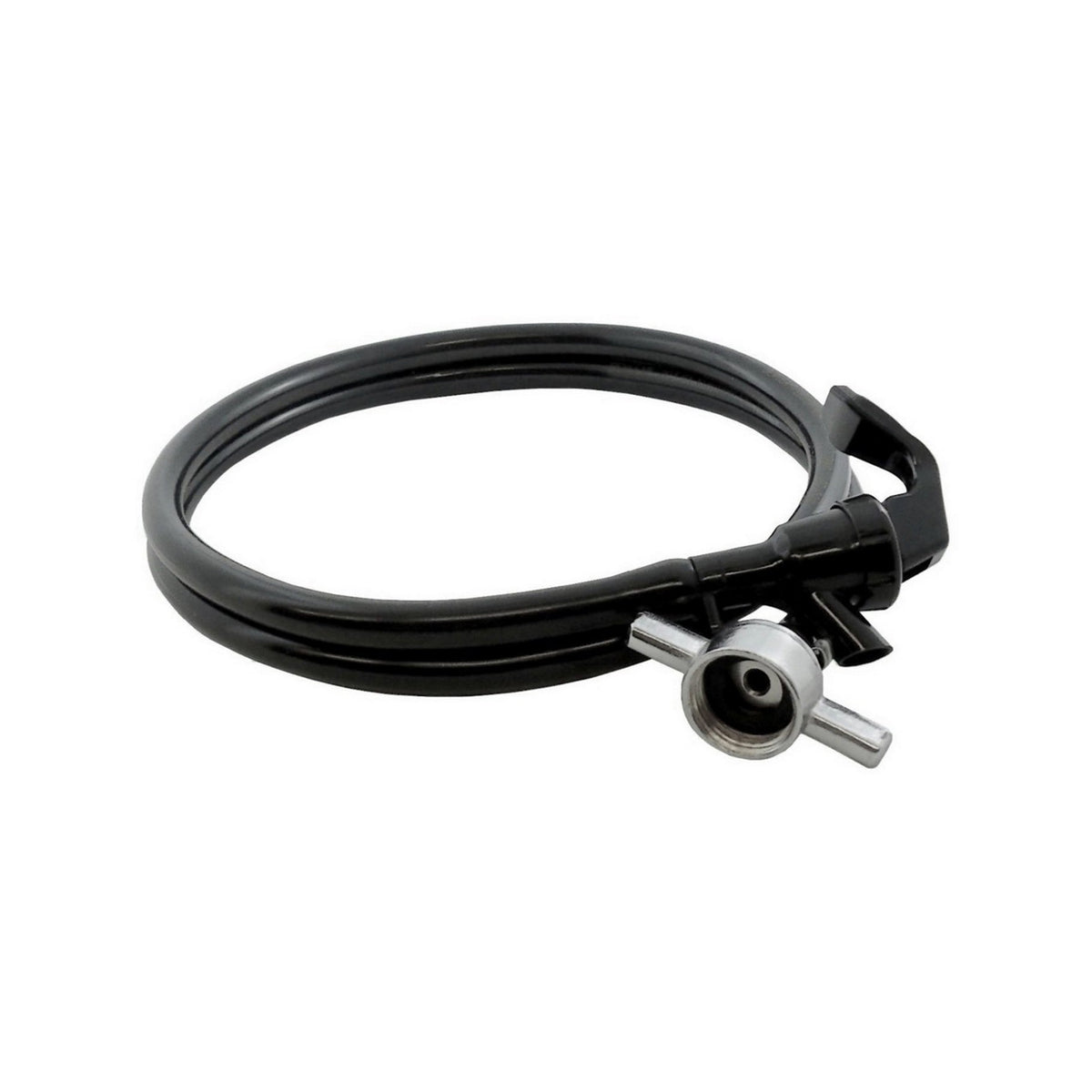 Flex-Hose Faucet, 4'L Wing Nut Plated Brass