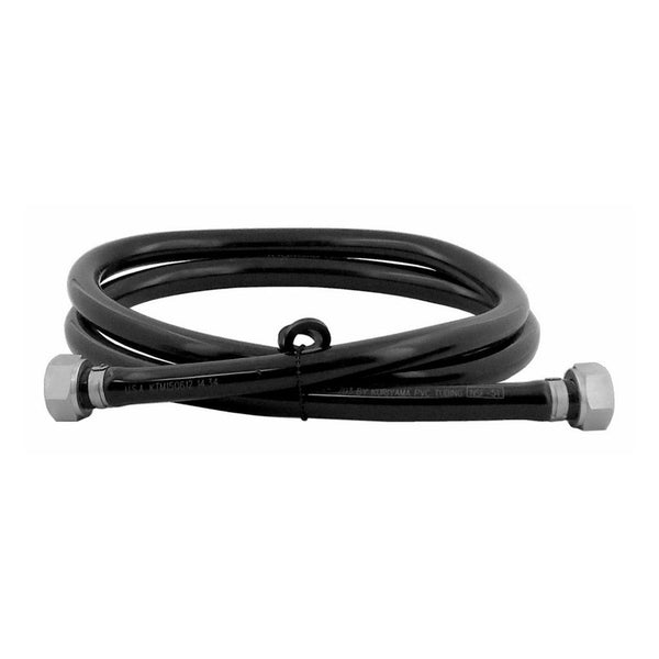 Jumper-Port Dispenser, Black 3/8" ID x 5'L Hex 304 Stainless Steel