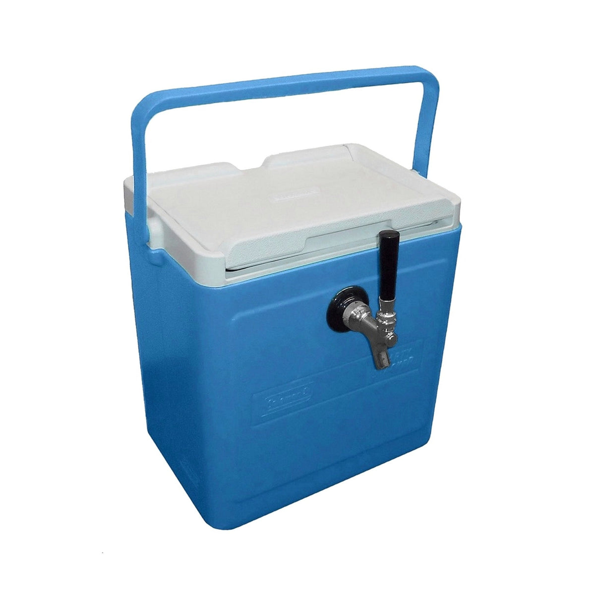 50' Coil Dispenser, 1-Faucet 16-Qt. (Blue) 304 Stainless Steel
