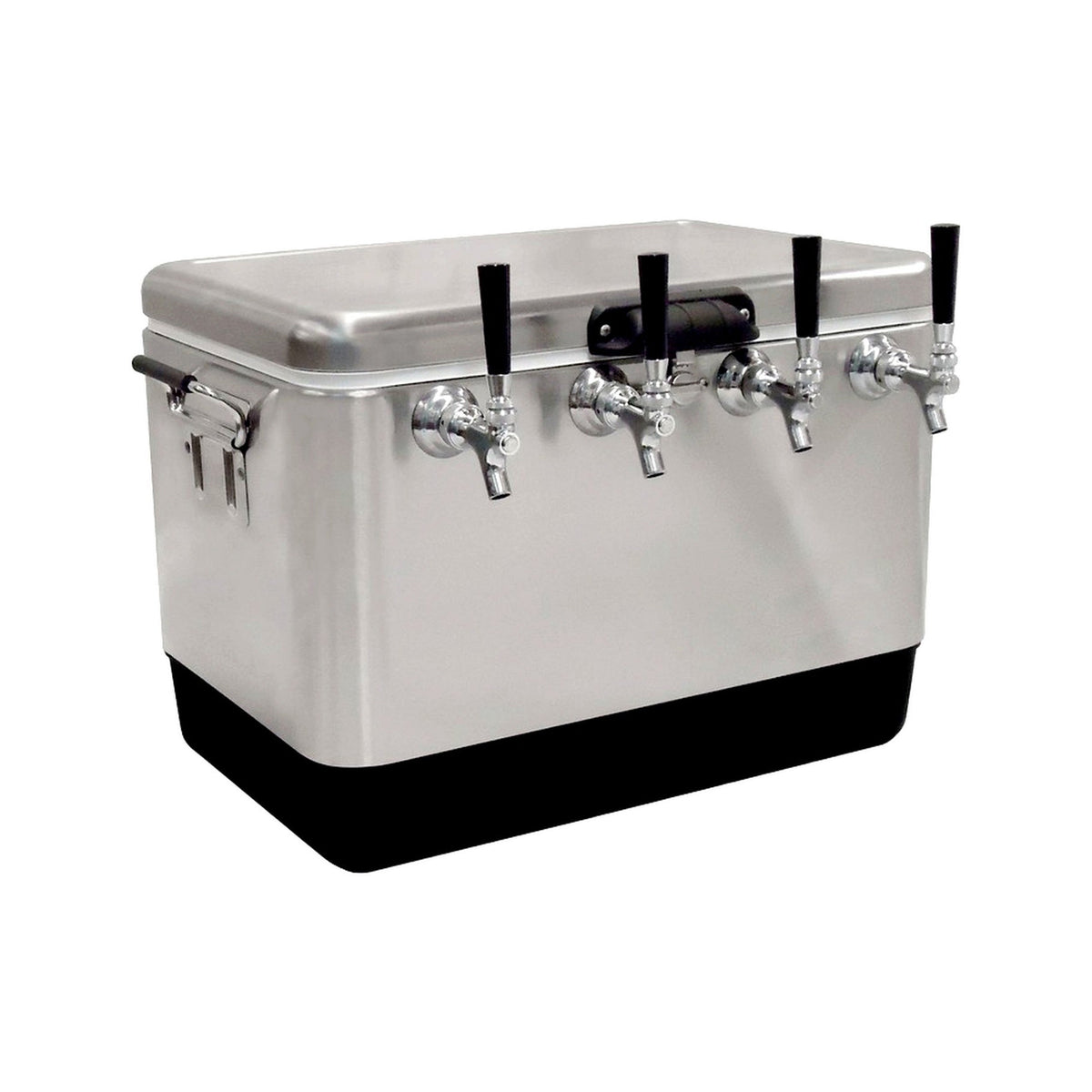 Cold Plate Dispenser, 4-Faucet 54-Qt. Stainless Steel 304 Stainless Steel