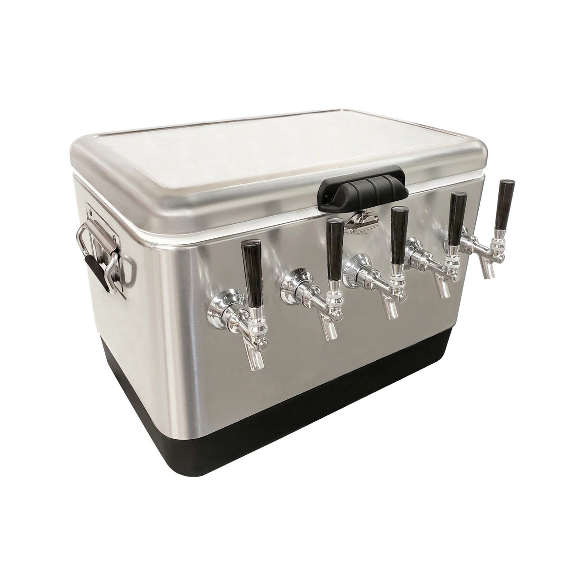 50' Coil Dispenser, 5-Faucet 54-Qt. Stainless Steel 304 Stainless Steel