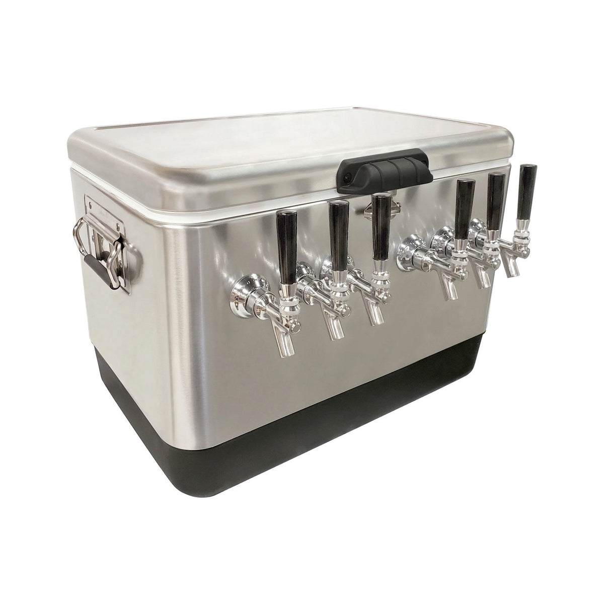 50' Coil Dispenser, 6-Faucet 54-Qt. Stainless Steel 304 Stainless Steel