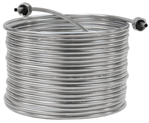 Coil with Fittings-304 Stainless Steel, 9.5"-Diameter 50'L - Left
