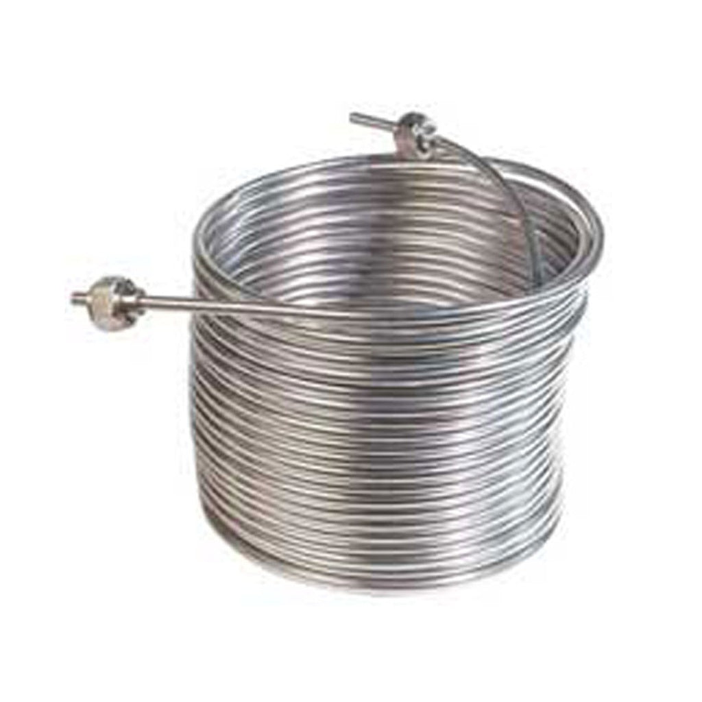 Coil with Fittings-304 Stainless Steel, 9.5"-Diameter 50'L - Right