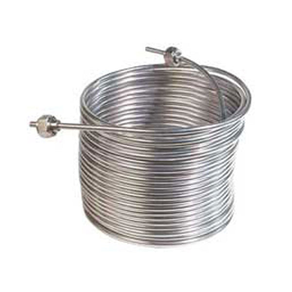 Coil with Fittings-304 Stainless Steel, 9.5"-Diameter 50'L - Right