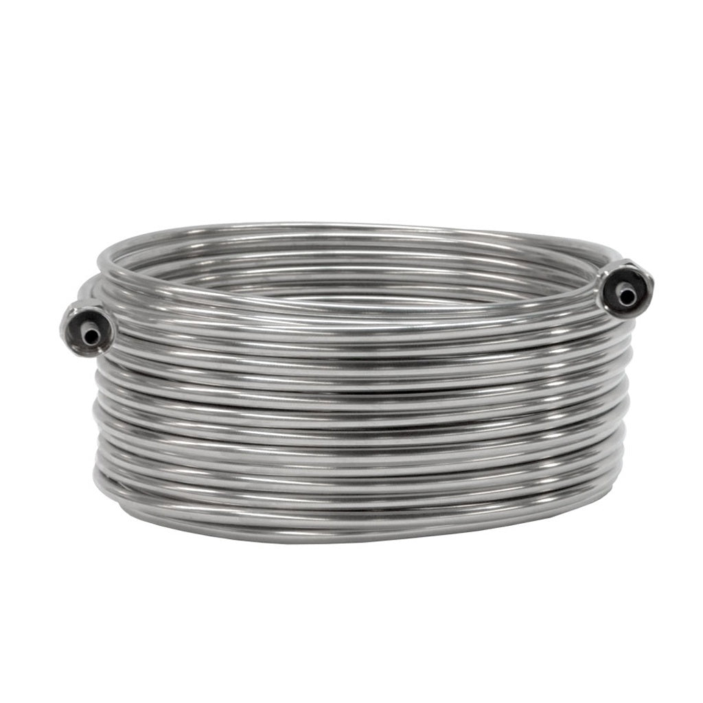 Coil with Fittings-304 Stainless Steel, 10.5"-Diameter 70'L - Left
