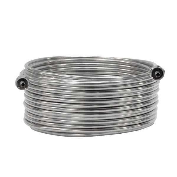 Coil with Fittings-304 Stainless Steel, 10.5"-Diameter 70'L - Left