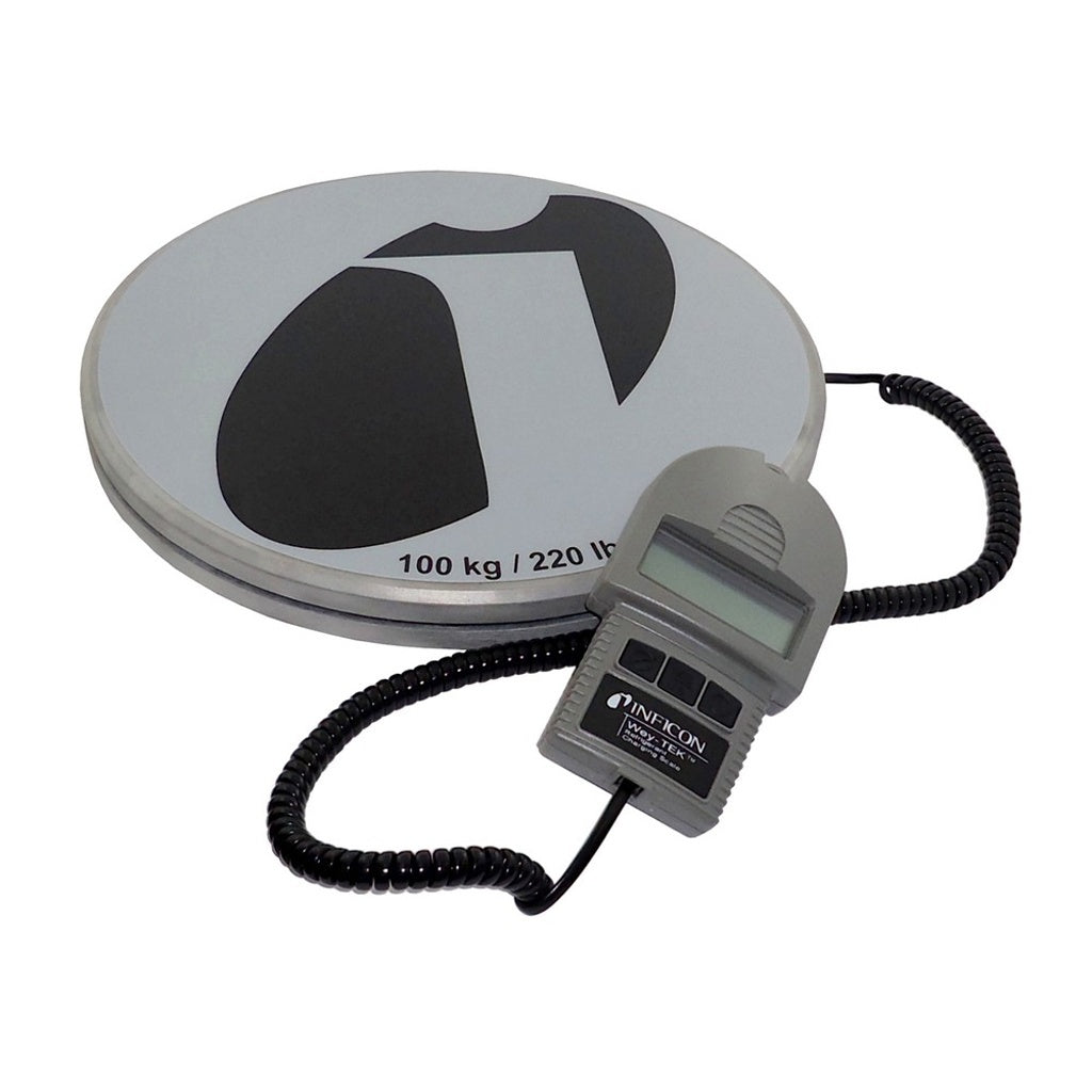 Wey-Tek Charging Scale-Digital 220 lb aluminum weighing platform Measures i