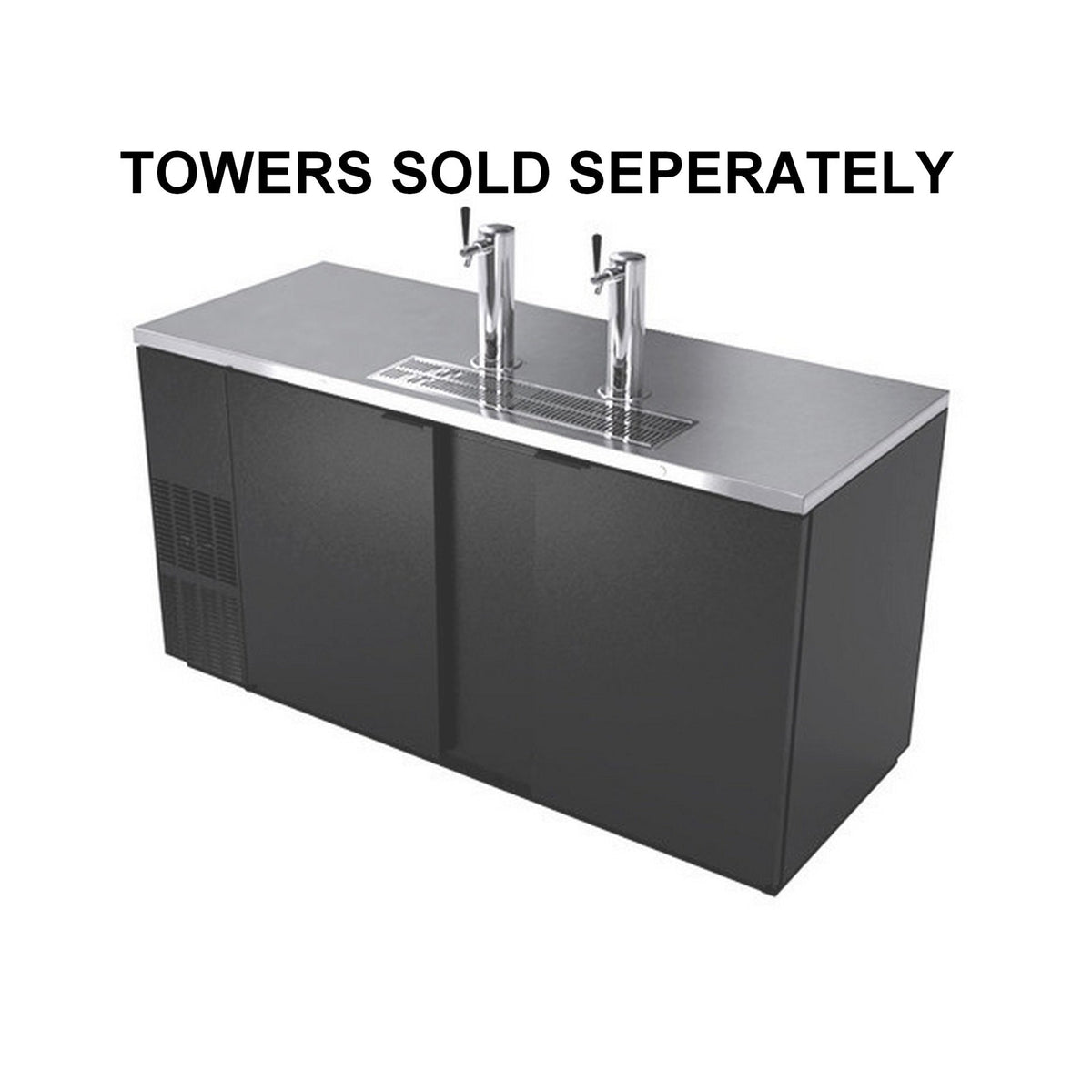 UBC Direct Draw-no Tower, Blk Exterior (3 Keg) Ubc