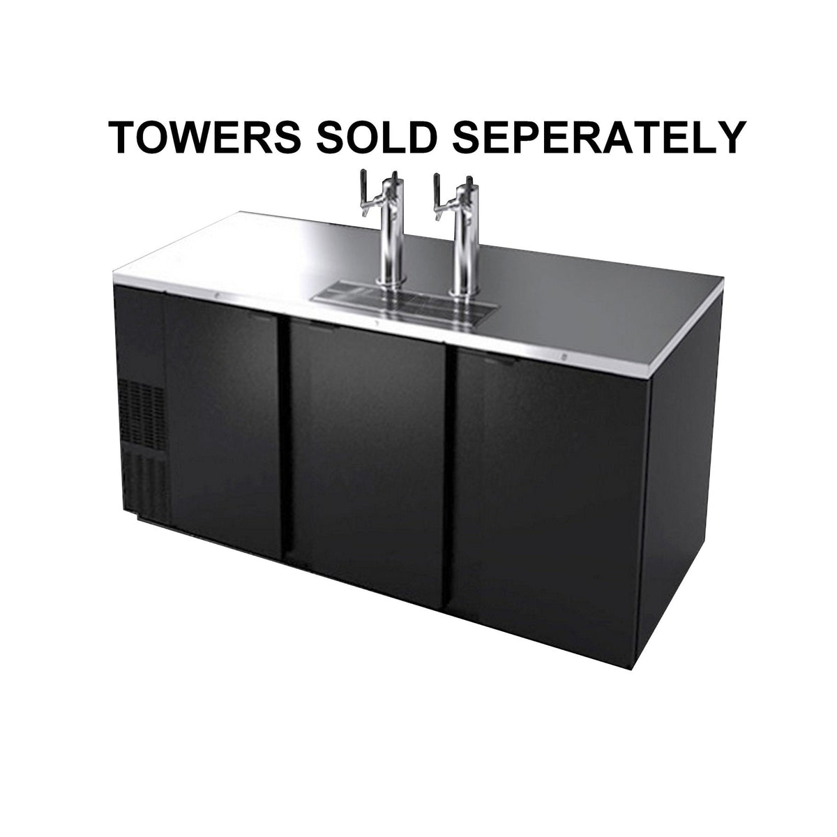 UBC Direct Draw-no Tower, Blk Exterior (4 Keg) Ubc